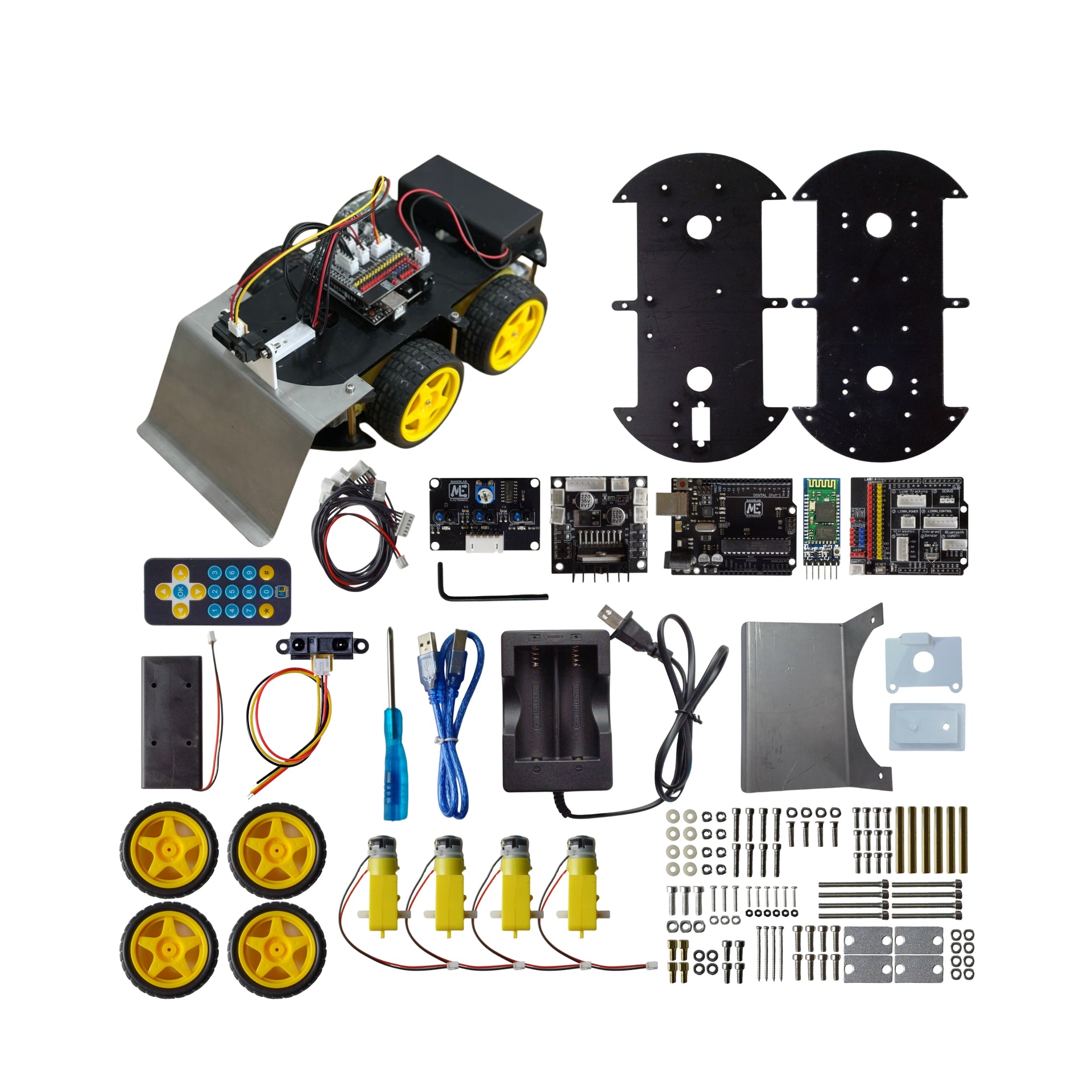Makerlab FlexiBot Robot Car Kit – Makerlab Electronics