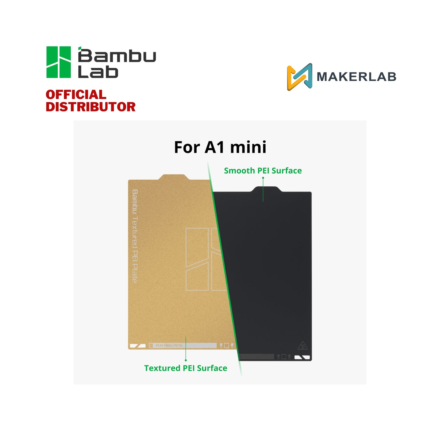 Bambu Lab Dual-Texture PEI Plate FAP011 FAP012