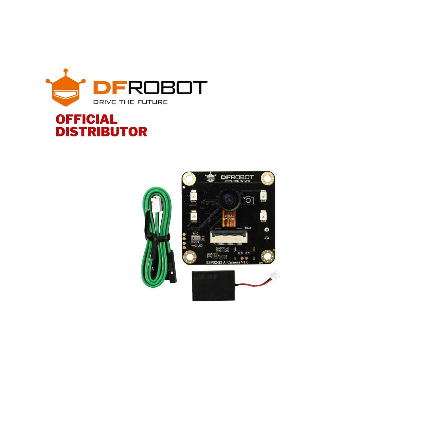 DFRobot ESP32-S3 AI Camera Module (Edge Image Recognition, Night Vision, ChatGPT Voice Interaction) | DFR1154
