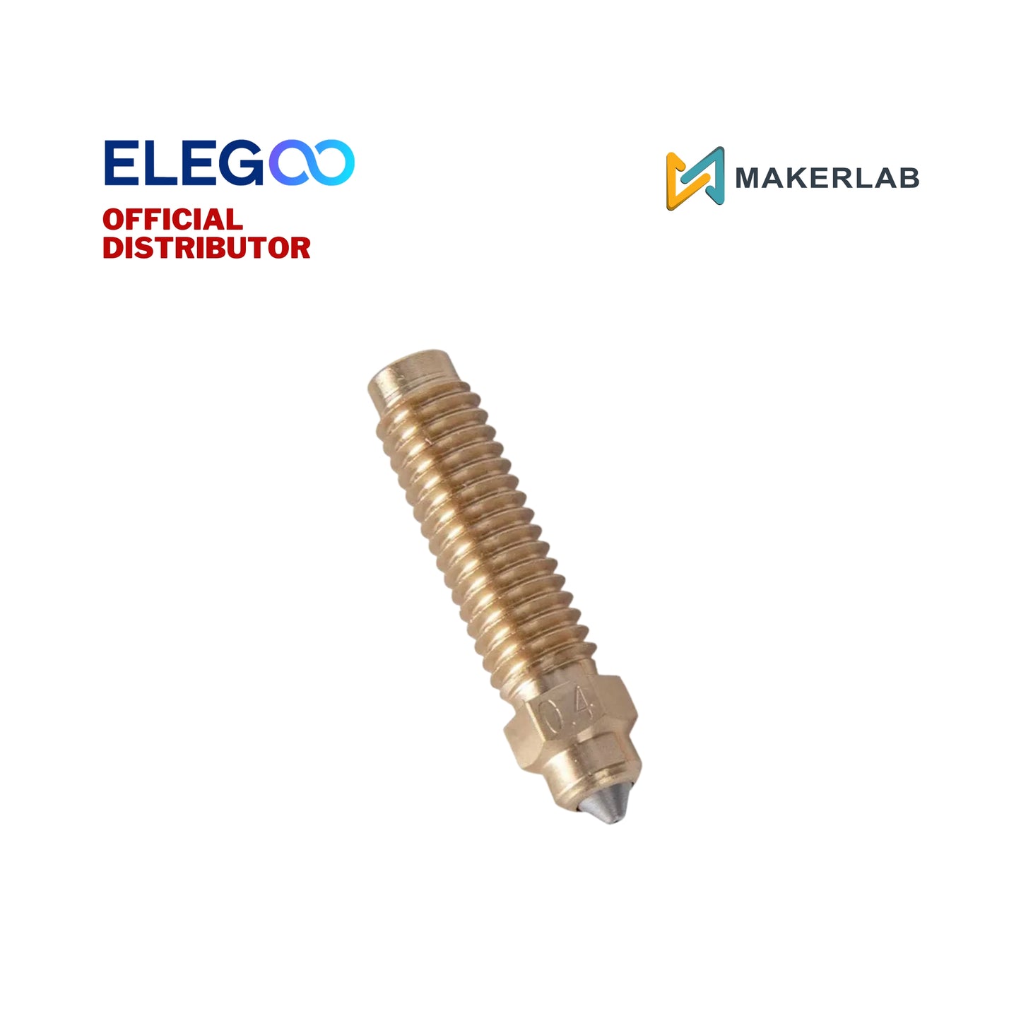 Elegoo 0.4mm Brass Hardened Steel Nozzle For Centauri Carbon