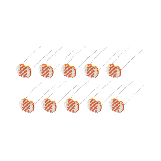 10 pcs 12mm Light Dependent Resistor 10-20K ohms LDR