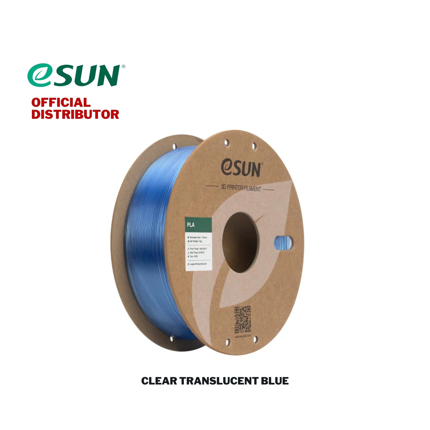 Esun PLA-Clear Filament Translucent