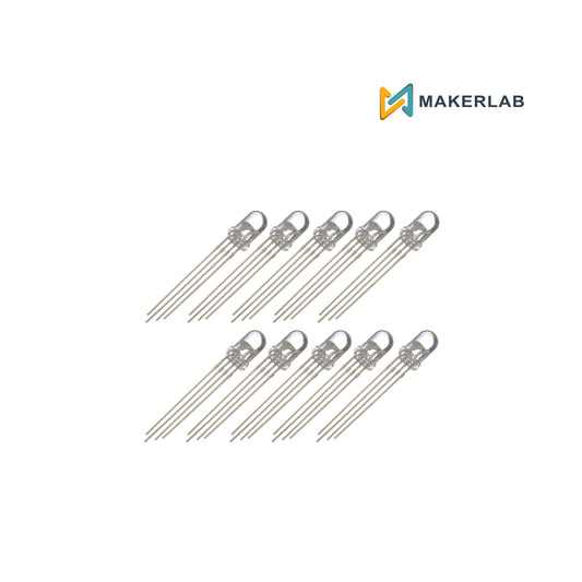 10 pcs 5mm RGB LED Common Cathode