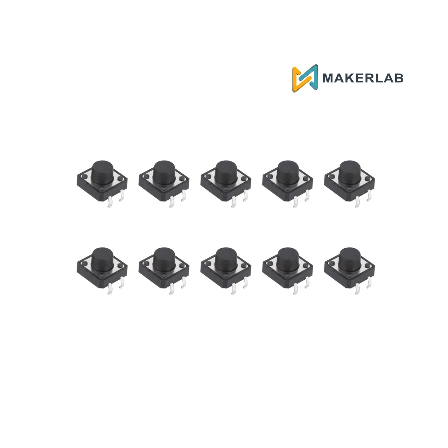 10pcs 12mm Round Button Tactile Switch Push 12x12x7.5mm