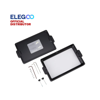 ELEGOO Metal Resin Tank Saturn 2/ Saturn 3 Resin 3D Printer, FEP Pre-Installed, Resin Vat Saturn 2/3