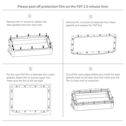 Elegoo PFA Release Liner Film for Mars 3 / Mars 3 Pro (5 pcs)