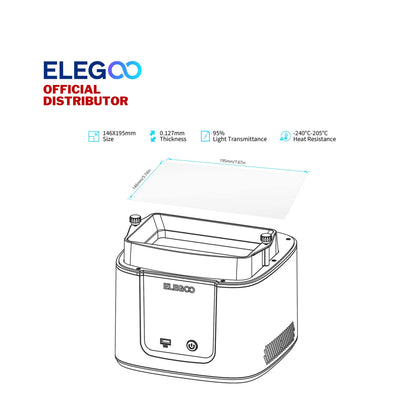Elegoo PFA Release Liner Film for Mars 3 / Mars 3 Pro (5 pcs)