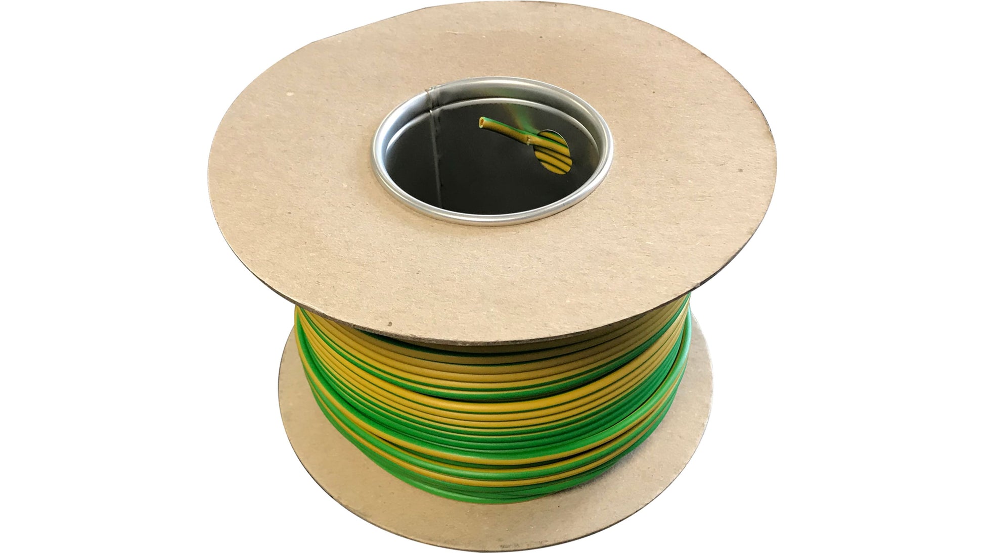 RS PRO Green/Yellow 25 mm² Hook Up Wire, 7/2.14 mm, 1 Reel of 100m