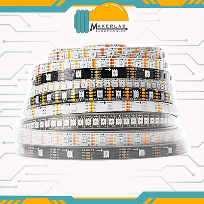 5V SK9822 Neopixel Programmable RGB LED Strip 60 / 144 LEDs/M IP65 IP67 4 wires