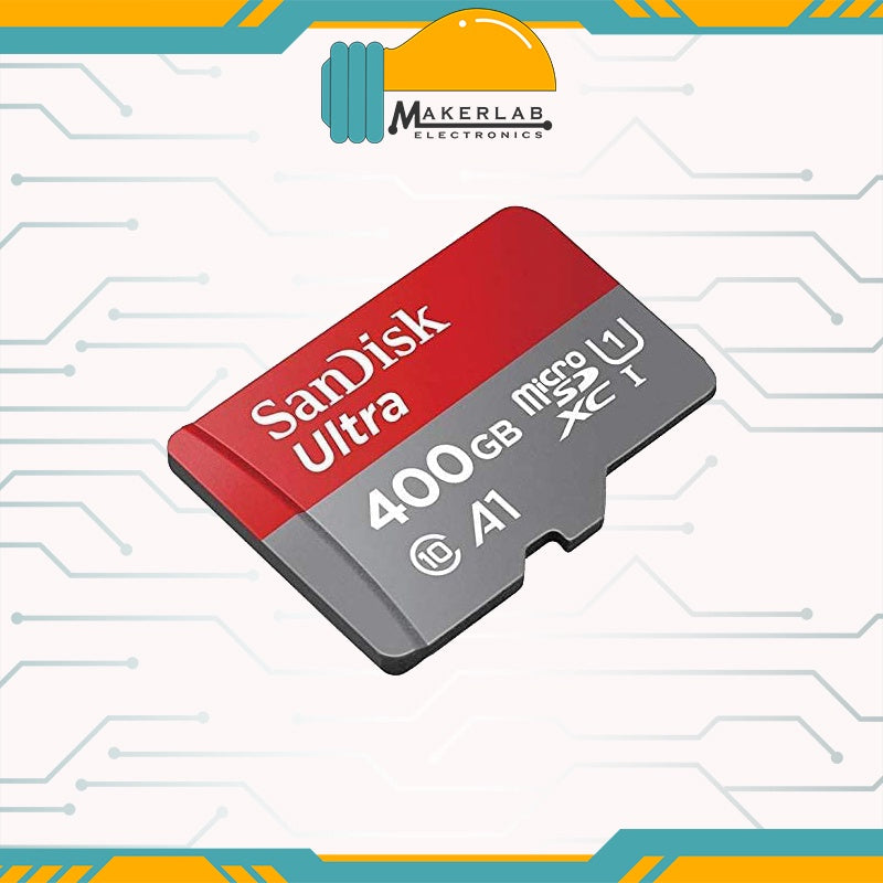 Sandisk 400GB ULTRA MICROSDXC, A1, C10, U1, UHS-I, 120MB/S R, 4X6