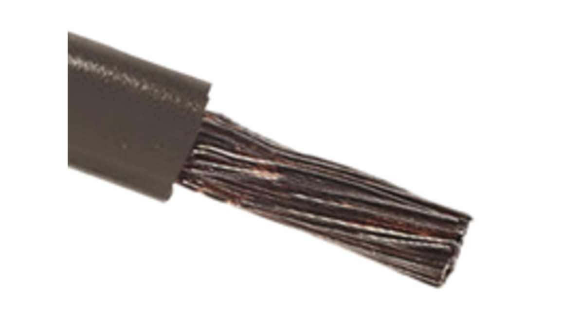 RS PRO Grey 4 mm² Tri-rated Cable, 12 AWG, 52/0.3 mm, 100m, PVC Insulation