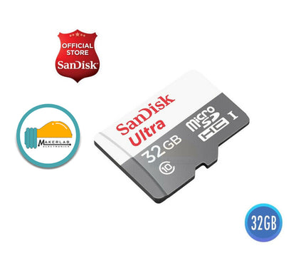 16GB l 32GB l 64GB l 128GB l 256GB | 400GB Micro SD Card for Raspberry Pi , Phone Memory Card Sandisk Ultra Class 10 Makerlab Electronics
