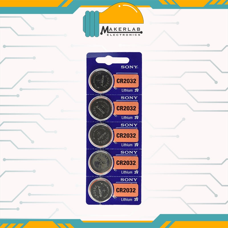 5pcs Sony CR2032 3V Lithium Coin Cell Battery CMOS Motherboard battery