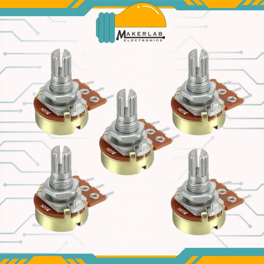 5 PCS B10k Rotary Knob type