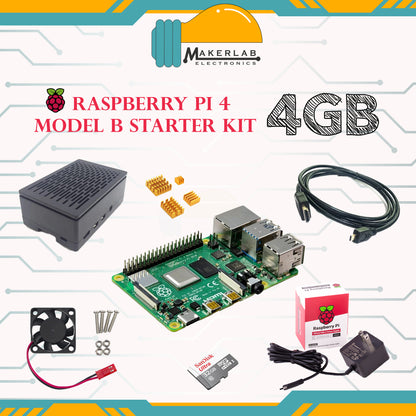 Raspberry Pi 4 Model B 4GB RAM Starter Kit OKdo Kit (Not Compatible with PisoWIFI OS)