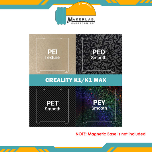Creality K1 K1 Max Ender 3 V3 KE SE CR-10 SE Neptune 4 Pro Build Plate PEI PEO PET PEY Double-Sided Printing Heated Bed (Without Magnetic Bed)
