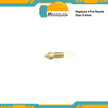 Elegoo Brass Nozzle for Neptune 4 Max | Neptune 4 Pro 0.4mm Nozzle for 3D Printer