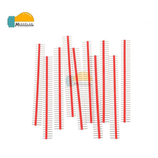 10Pcs 1x40Pin Red Breakable Male Header Pin Straight