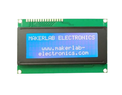 20x4 LCD Display White on Blue