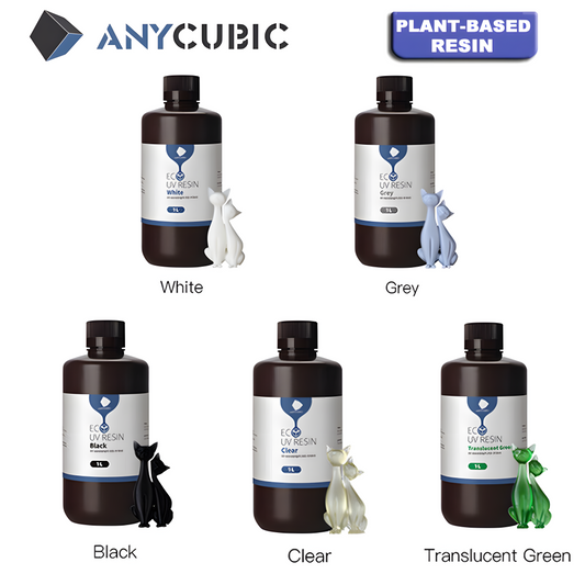 Anycubic Resin 405nm UV Plant-Based Rapid Resin with High Precision and Quick Curing for 3D Printer