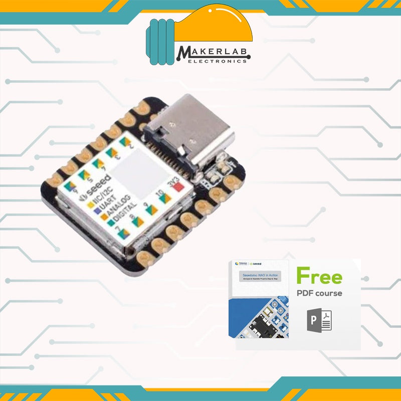 Seeed Studio XIAO SAMD21  - Arduino Microcontroller - SAMD21 Cortex M0+ with Free Course | (3 PCs)