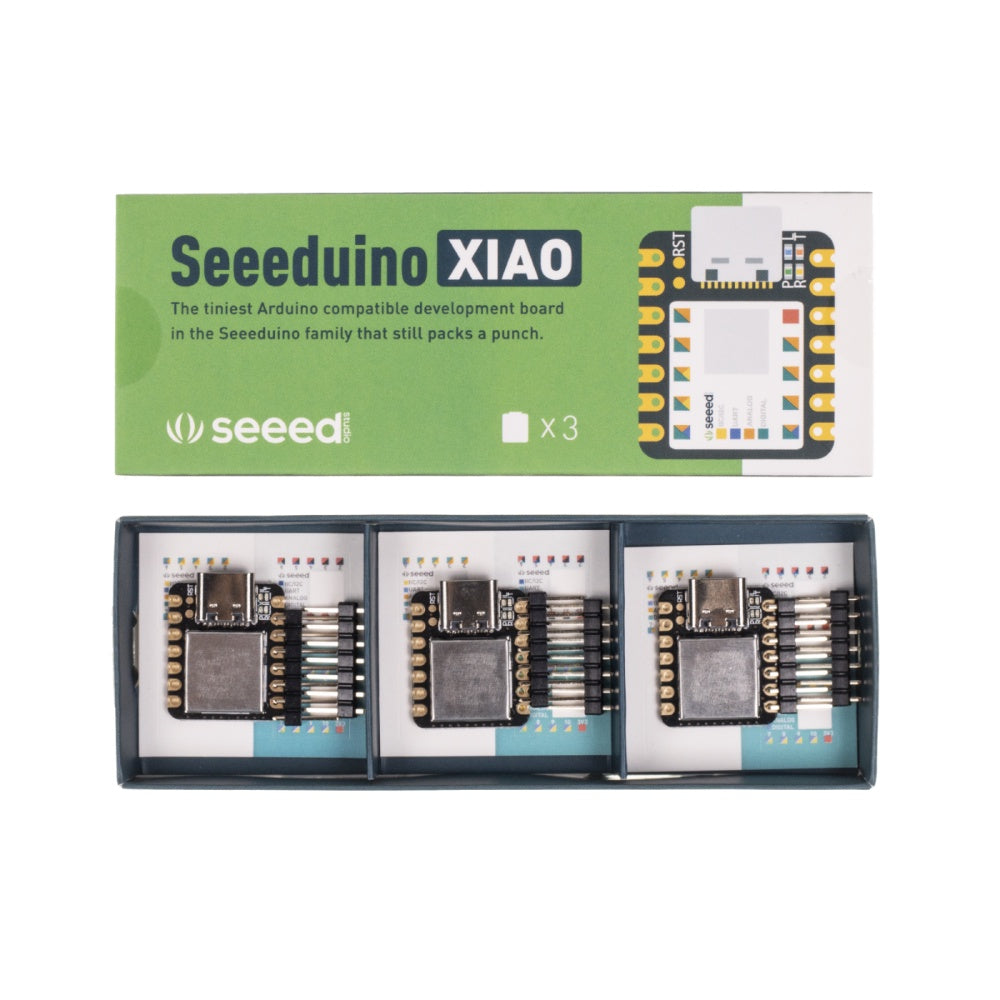 Seeed Studio XIAO SAMD21  - Arduino Microcontroller - SAMD21 Cortex M0+ with Free Course | (3 PCs)