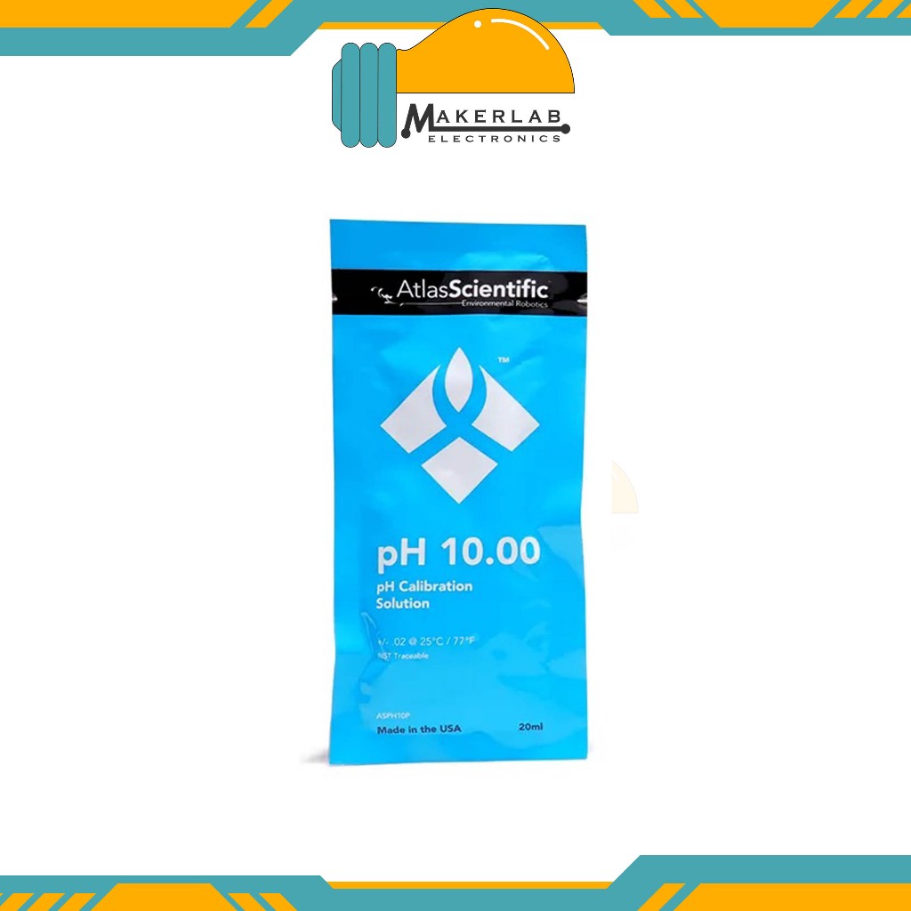 Atlas pH 10.00 pH 7.00 pH 4.00 Calibration Solution Pouch High accuracy calibration solutions