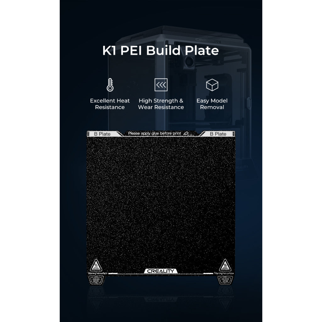 Creality K1 K1 Max PEI Build Plate Kit with soft magnetic sticker 315x310mm 235x235mm for 3D Printer