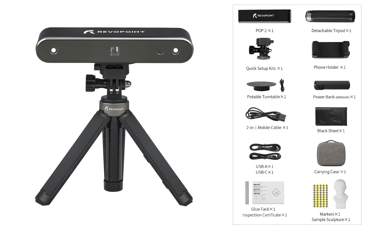 Revopoint POP 2 3D Scanner Premium Package