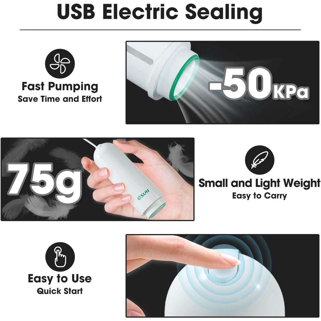 Esun Vacuum (Only 15 bags) | Esun Vacuum Kit Pro (10bags, 1 Pump, allochroic desiccants)