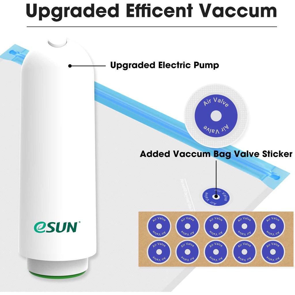 Esun Vacuum (Only 15 bags) | Esun Vacuum Kit Pro (10bags, 1 Pump, allochroic desiccants)