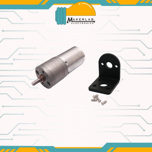 DC Gear Motor 6SGM25-370 __12V 188RPM+Bracket