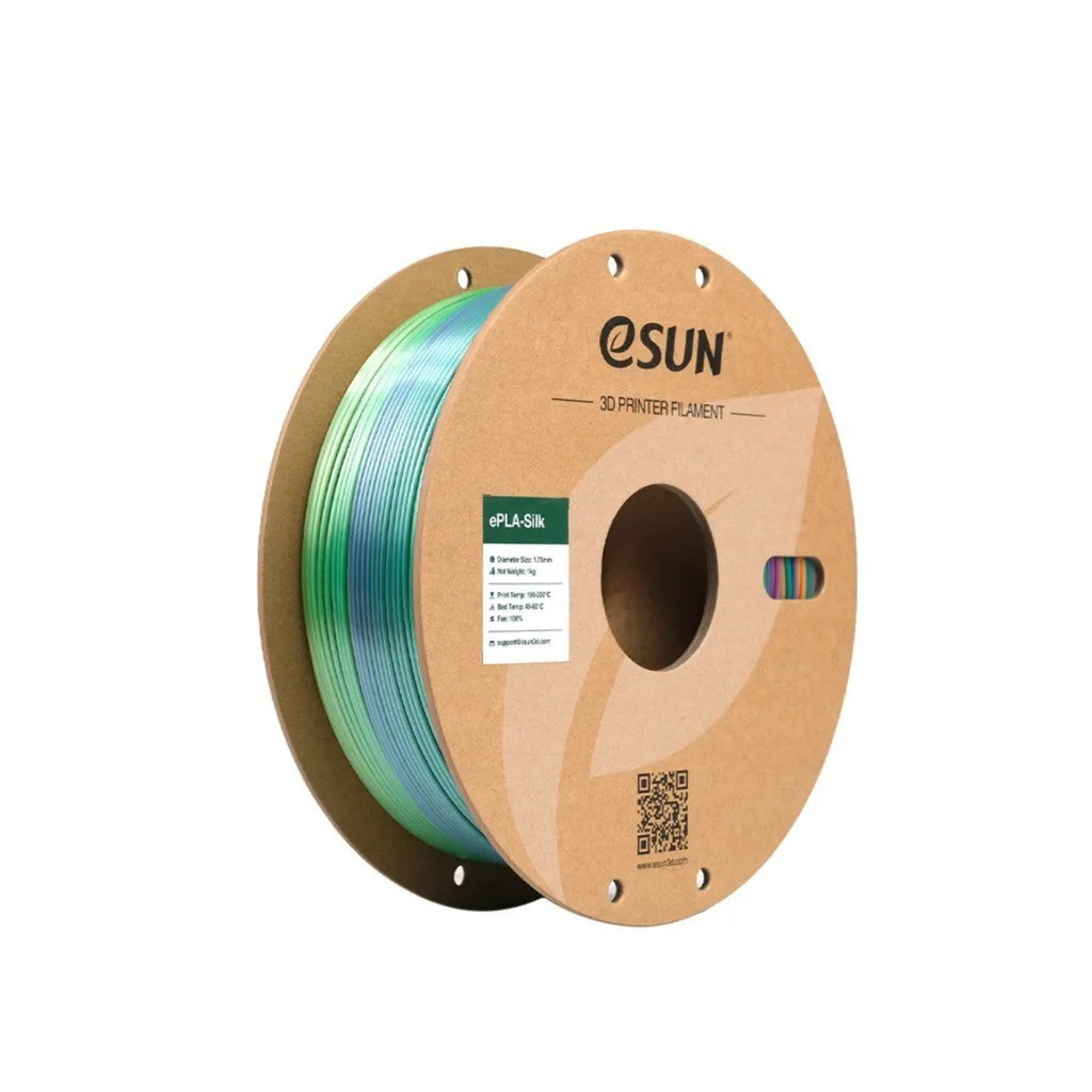 eSUN ePLA-Silk Rainbow 3D Printer Filament 1.75mm 1KG