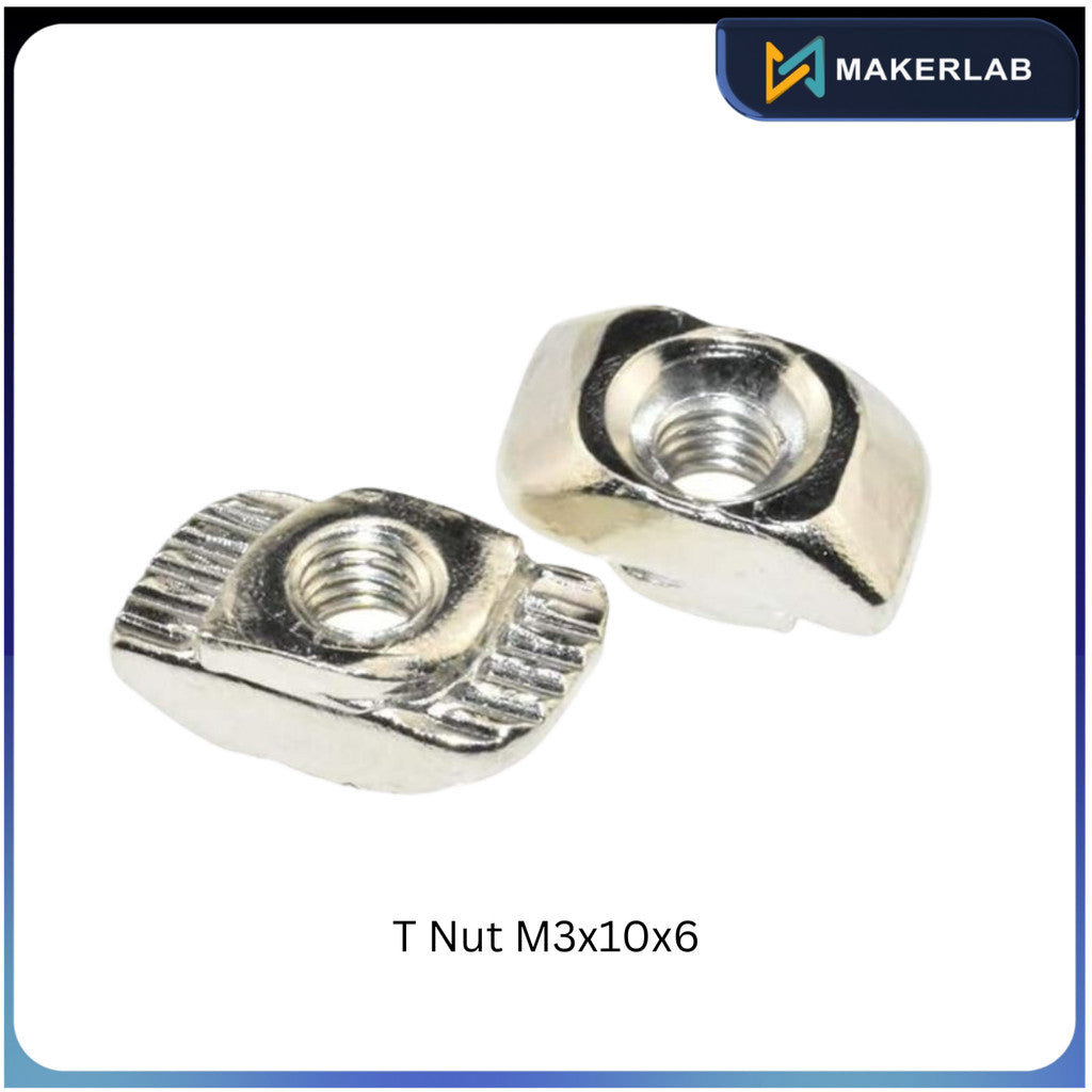 10Pcs T Nut M3x10x6