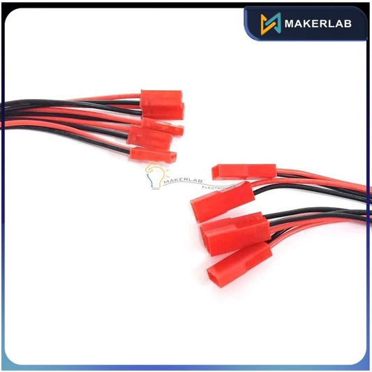 5 Pairs 200mm 2-Pin JST RCY Male and Female Connector