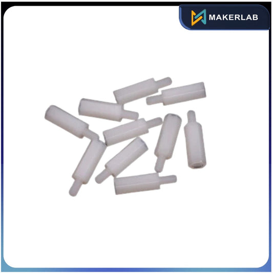 10Pcs m3x10+6 Male to Female Nylon Standoff