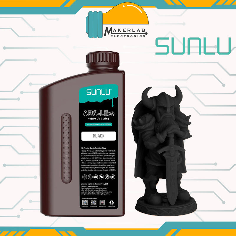 SUNLU 1KG ABS-Like Fast Curing 3D Printer Resin 395-405nm UV Light Curing Photopolymer Resin
