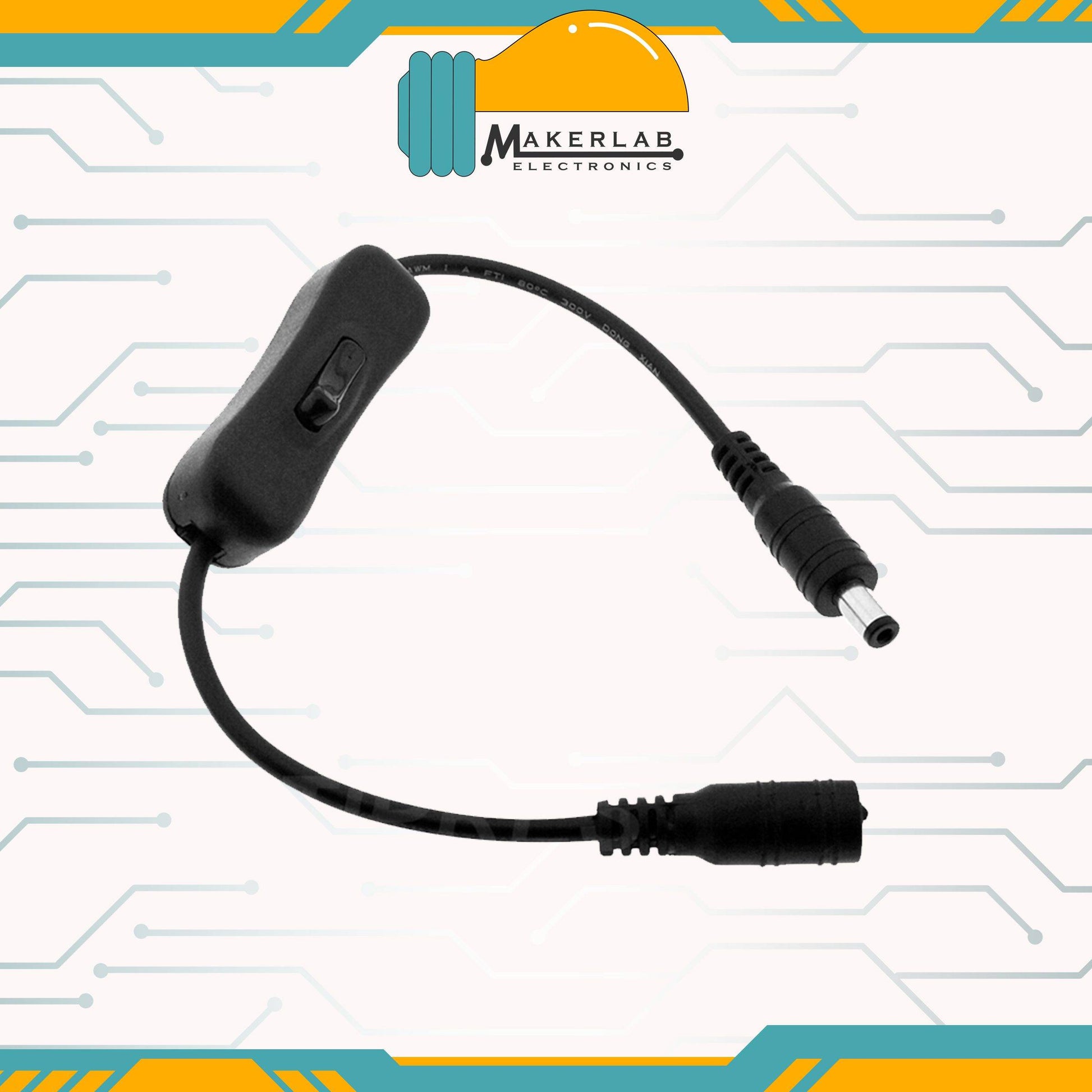 Inline 304 Switch On Off Female Male Power Cable 5.5x2.1mm DC Connecto ...