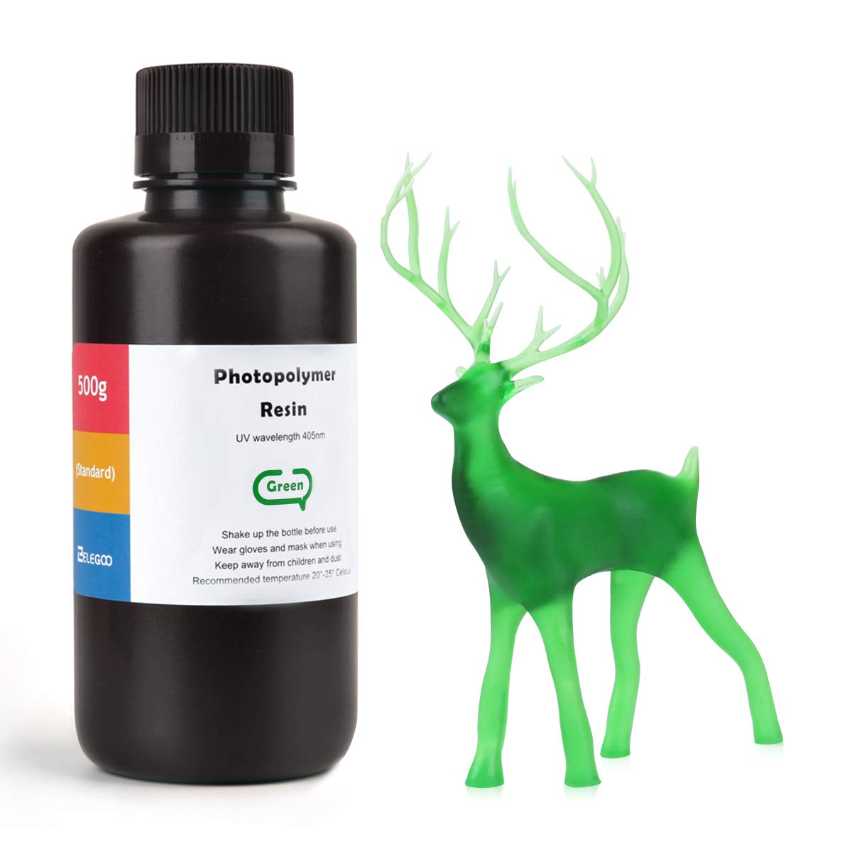 ELEGOO Standard  Like Photopolymer Resin UV Curing 405nm for DLP 3D Printing 500g