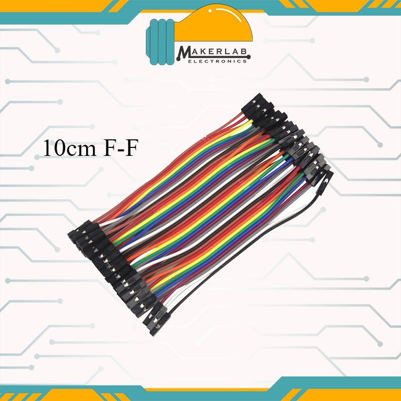 40pcs 10cm 20cm 30cm Breadboard connecting Jumper Wires Dupont Wire Ca –  Makerlab Electronics
