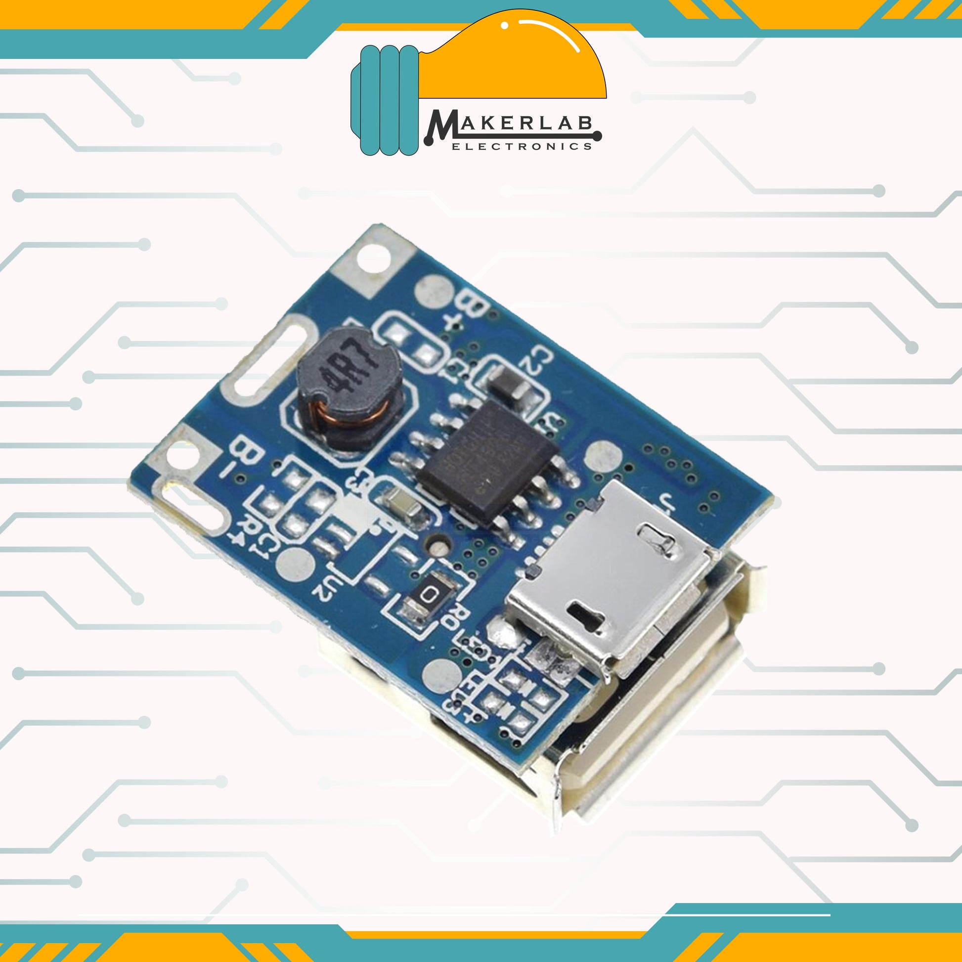 Step-Up Boost Converter with USB Type-C for 5V 2A Charging at Rs