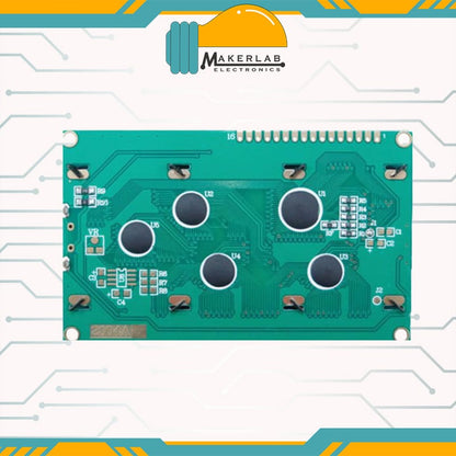 20x4 LCD Display White on Blue