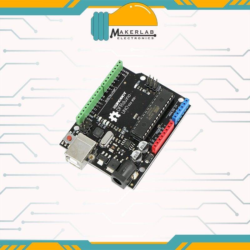 DFRobot DFRduino UNO V3.0 ATMEGA328P – Makerlab Electronics