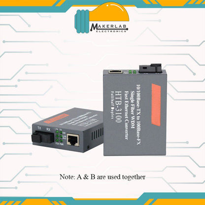 HTB-3100A/B netLINK 10/100M Single-mode Single-fiber WDM Fiber Media Converter