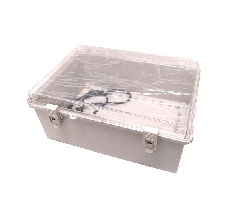 Weatherproof Enclosure 335x235x150mm IP65 ABS - Transparent Lid