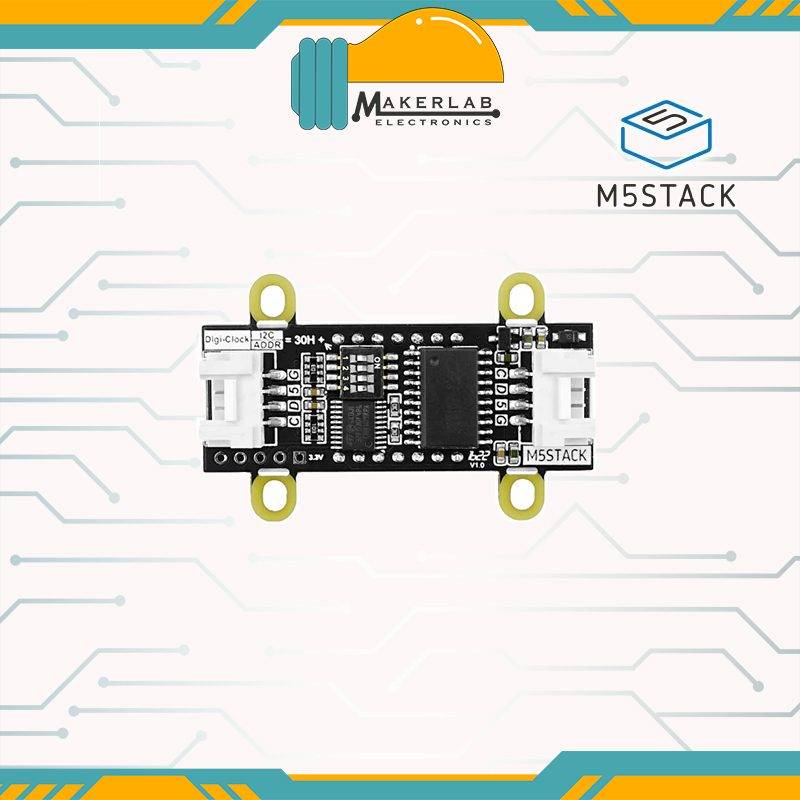 M5Stack Red 7- Segment Digit Clock Unit – Makerlab Electronics