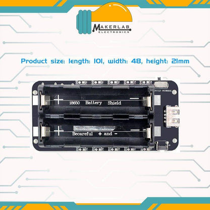 Dual 18650 Lithium Battery Shield V8 Mobile Power Expansion Board Module