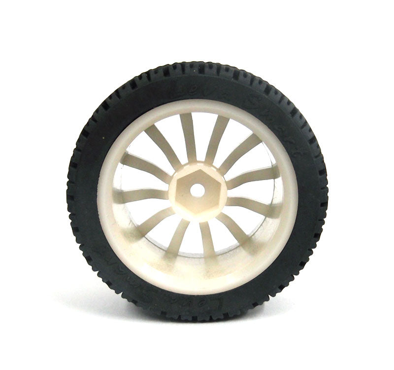 65mm Rubber Wheel Silver