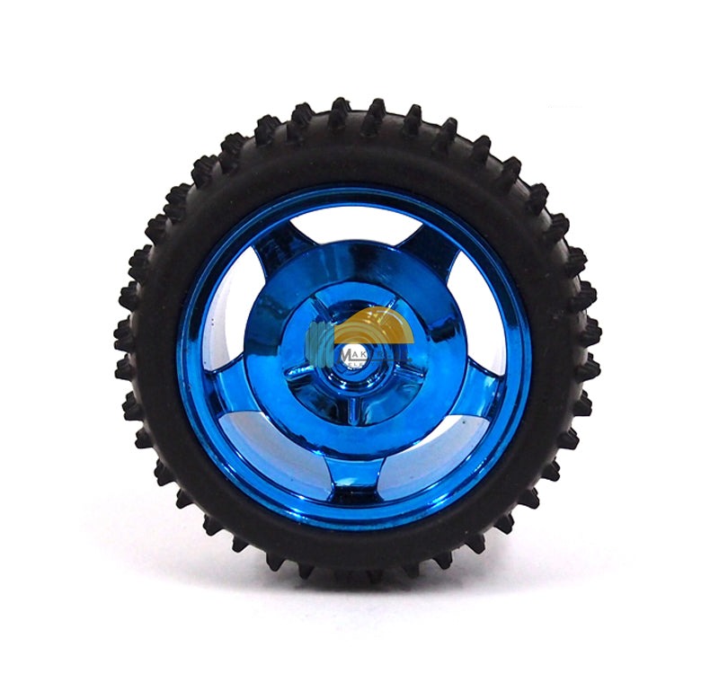 85mm Rubber Wheel Blue