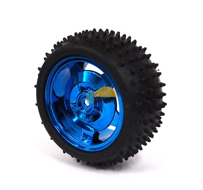 85mm Rubber Wheel Blue